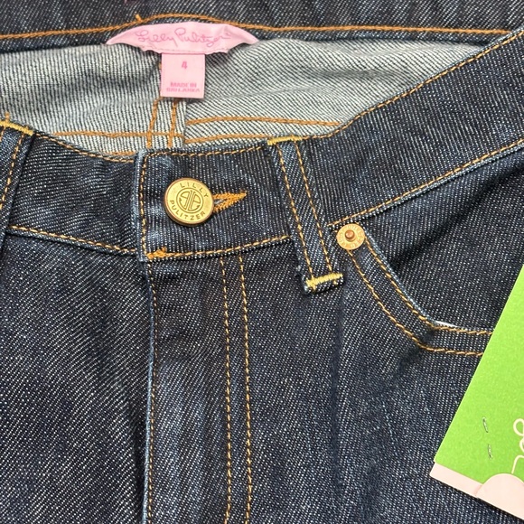 Lilly Pulitzer Main Line Jean Indigo Blue Size 4.Retail$138. NWT - Picture 3 of 9